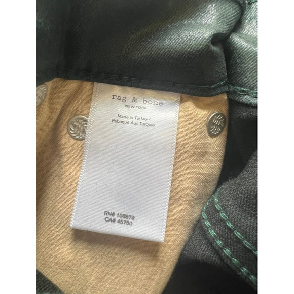 Rag & Bone Casey High Rise Ankle Flare in Coated Pine Green ✨✨HP✨✨ - Picture 15 of 16